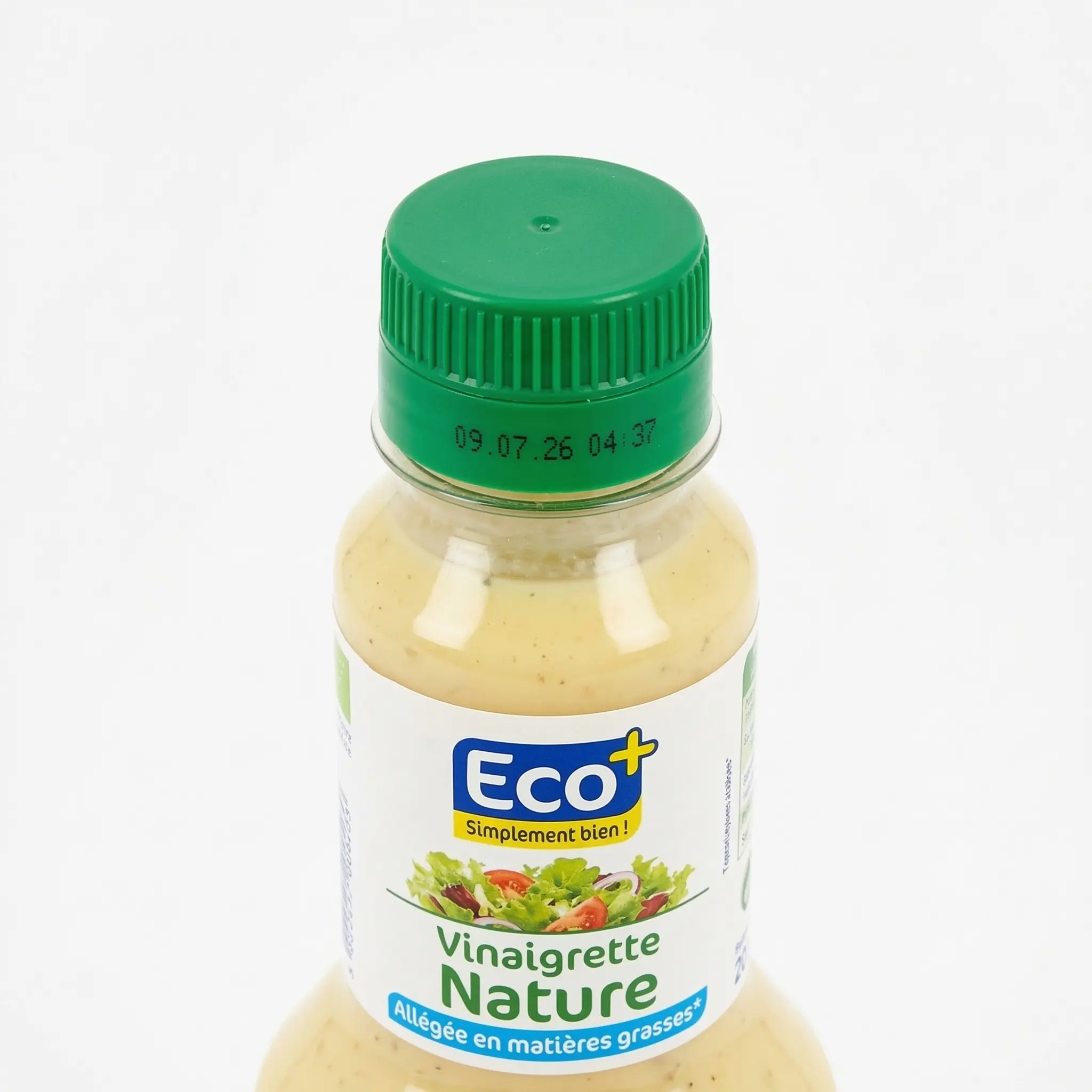 Vue plongeante bouchon vinaigrette Ecoprix nature 1L